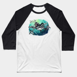 African Penguins Baseball T-Shirt